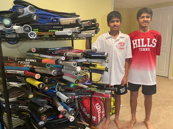 Morris Hills Twins — Tennis Racket Drive & Free Lessons (GNTE)