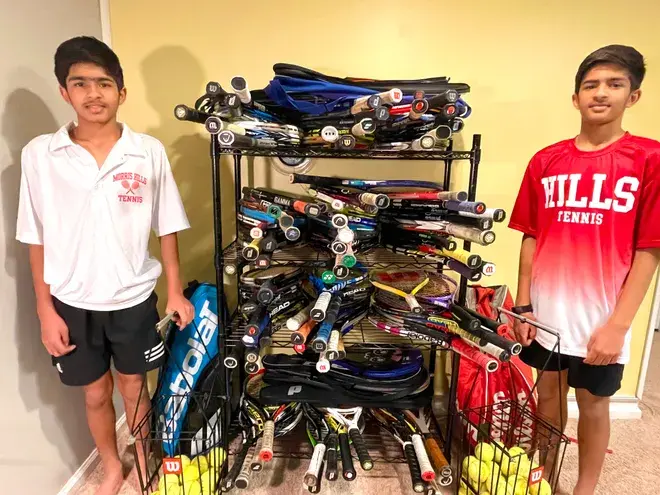 Morris Hills Twins — Tennis Racket Drive & Free Lessons (GNTE)